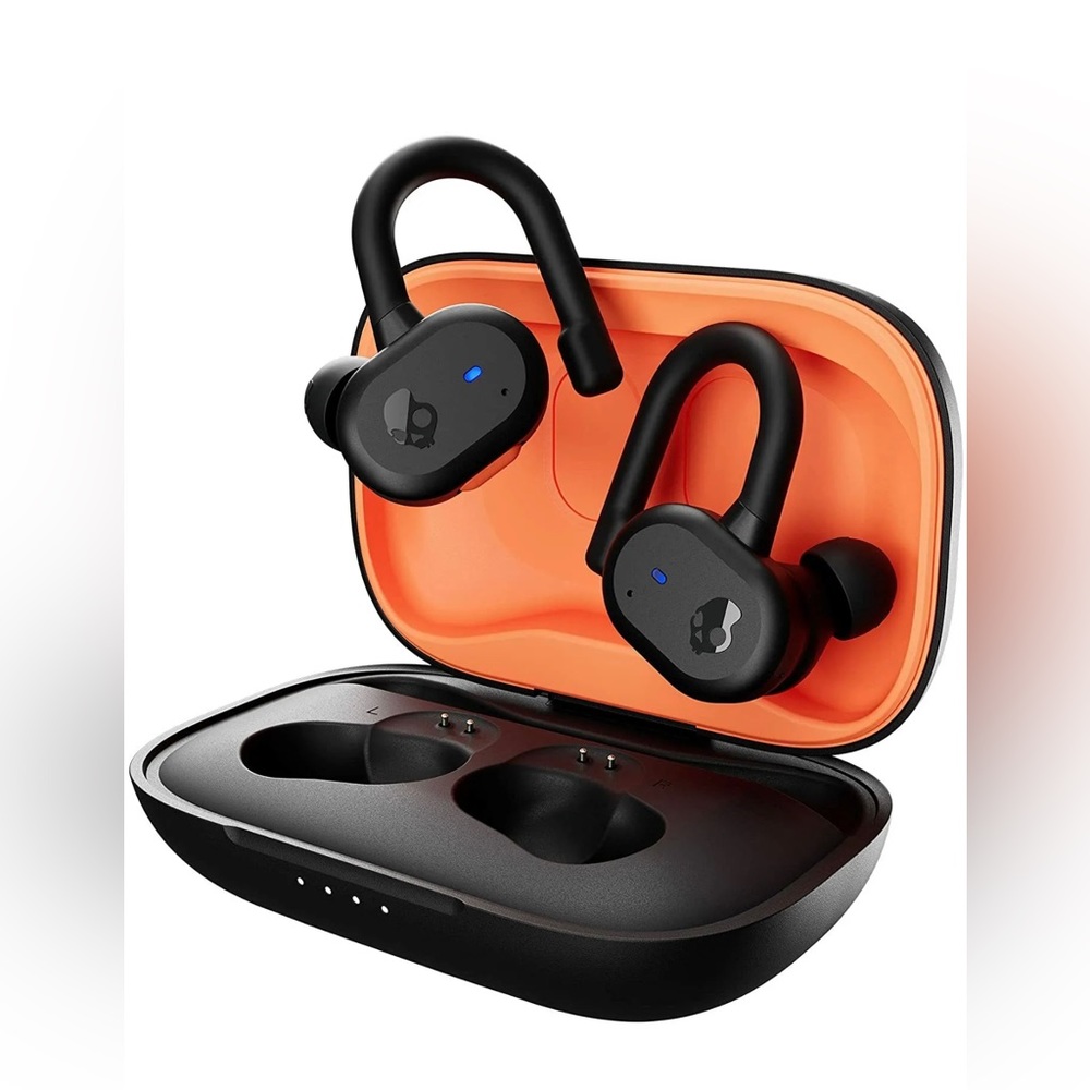 Skullcandy Push Active XT Wireless Earbuds- Black/Orange
